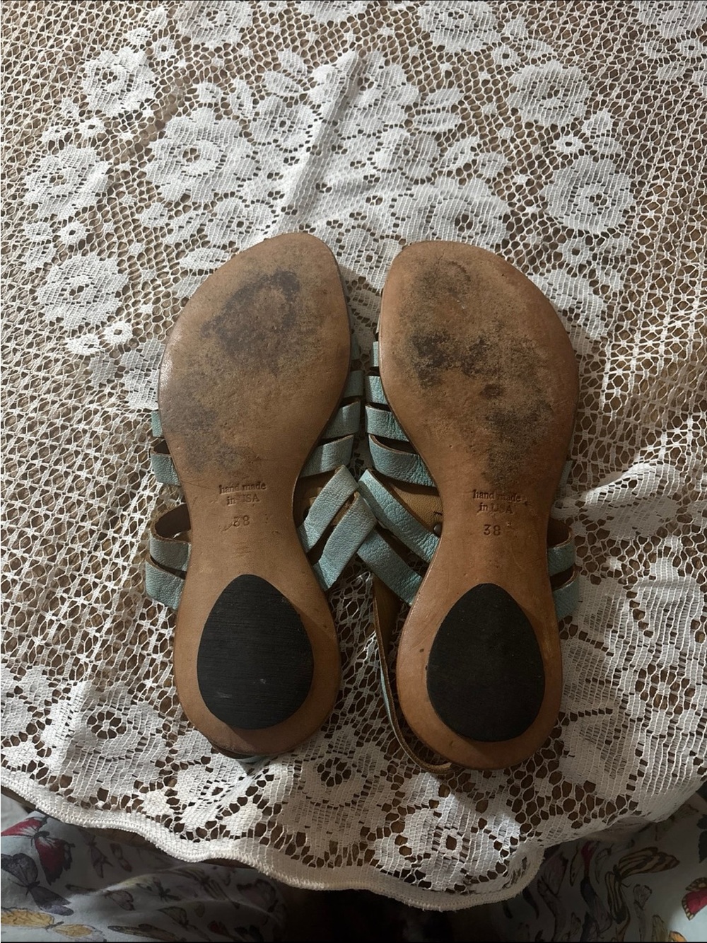 Cydwoq vintage leather sandals 38 - Picture 4 of 7